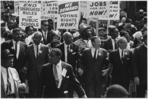 People walking during the March on Washington